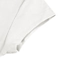 thumbnail image 5 of TODOZO T Shirts for Women Casual Lightweight Soft Basic Tees 92% Cotton Blue Regular Shoulder Short Sleeve T Shirt for Women Summer Slimming and Fashionable with Pleats Waist Cinching Short Body., 5 of 6