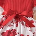 thumbnail image 5 of TAmten Baby Girl Flower Dress Ruffle Sleeveless Dresses Bow Photograph Party Outfits Birthday Gift(Red,6-9 Months), 5 of 9