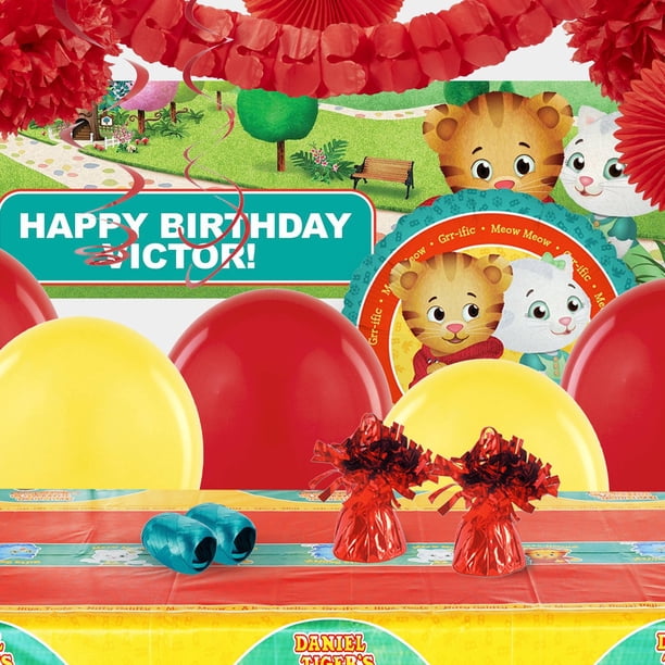 Daniel Tiger s Neighborhood Complete Party Decoration Kit Walmart 