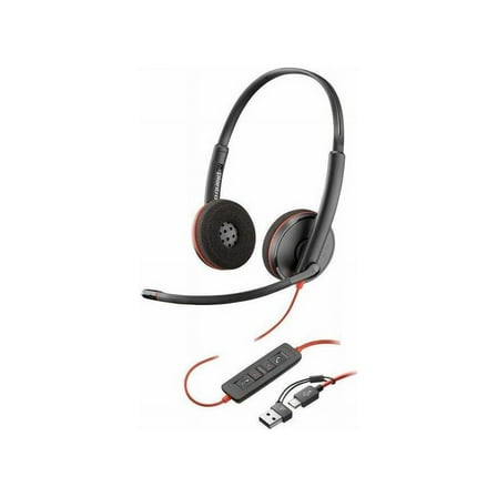HP Poly Blackwire 3220 USB-C Wired Stereo Headset, Black
