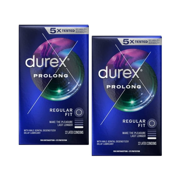 Durex Prolong Condom 12 ea (Pack of 2)