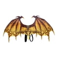 thumbnail image 3 of Alas de dinosaurio Disfraz de dragón Festival de carnaval Tela no tejida Juego de imaginación Accesorios de vestir Ala de dinosaurio Suministros Amarillo Yinane Disfraz de dragón, 3 of 8