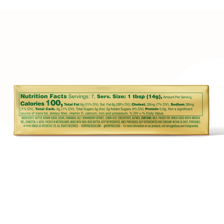 Kerrygold Grass-Fed Cinnamon & Sugar Butter Stick, 3.5oz