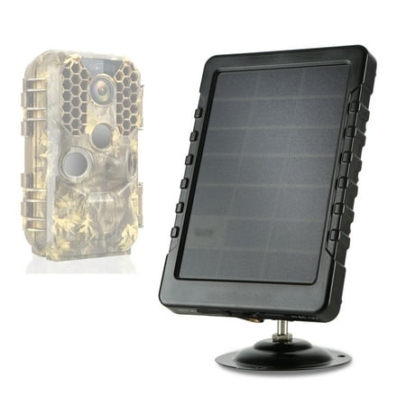 Game & Trail Camera Solar Panel Kit 6V with1500mAH Rechargeable Lithium Battery Outdoor Waterproof for Hunting Wildlife Cameras