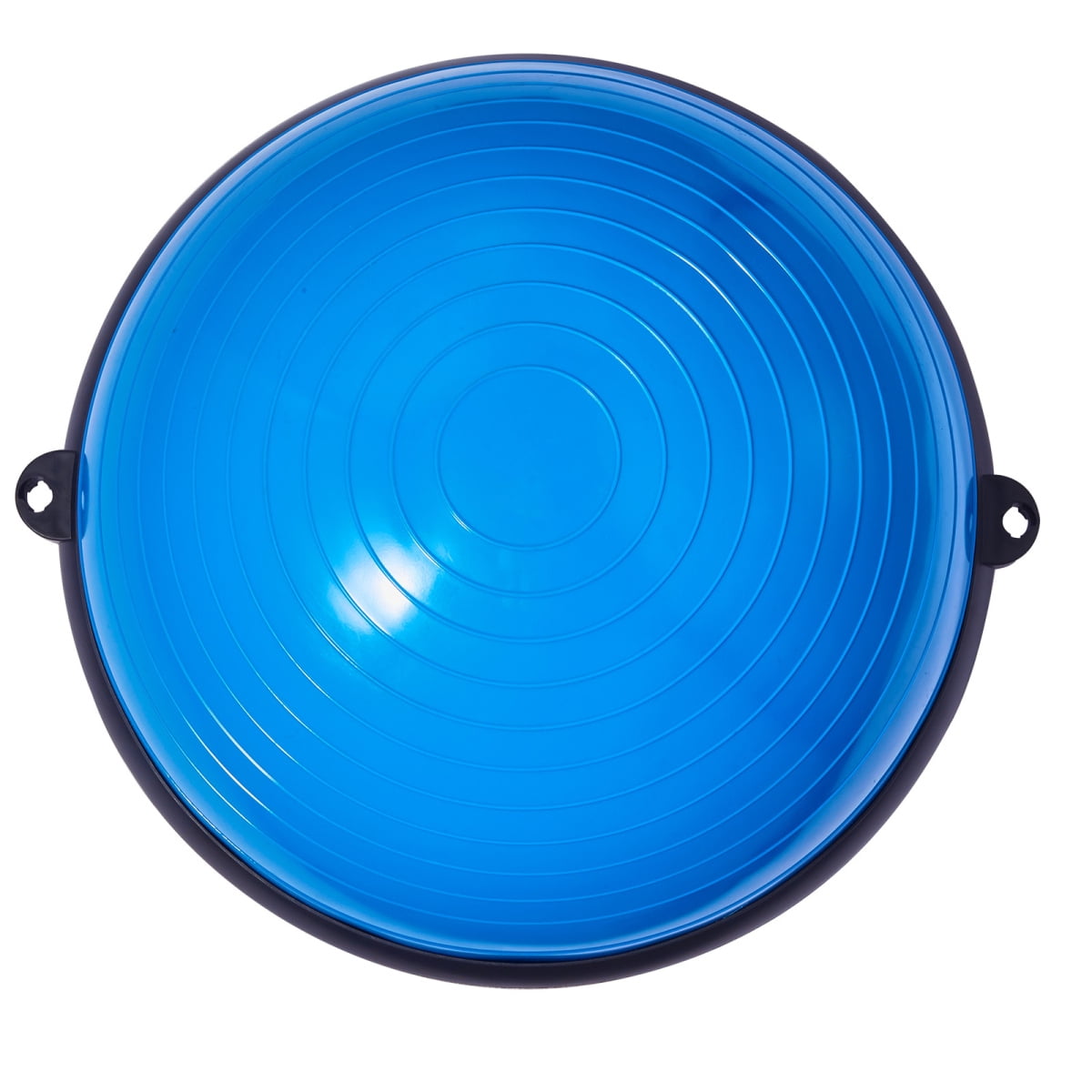 ZHICHUN 23 Inch Half Exercise Ball Trainer 660 lbs Stability Yoga Ball with Resistance Bands & Foot Pump Blue