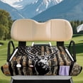 thumbnail image 3 of XYZCANDO Camouflage Deer Flag Universal Golf Cart Seat Cover With 4 Pockets - Non-Slip Washable Terry Cloth For 2-Seat Golf Carts, 3 of 8