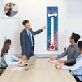 thumbnail image 4 of 2 Pcs Fundraising Thermometer Goal Charts, Double-Sided 10 x 39.5 Dry Erase Goal Trackers Chart Thermometer Goal Setting Wall Poster, Sticker for Home School Office Fundraising (blue), 4 of 4