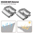 thumbnail image 3 of Yescom 2 Pack 7 Ft 97% UV Block HDPE Triangle Sun Shade Sail Canopy Outdoor Poolside, 3 of 10