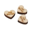 thumbnail image 3 of MasteelfCA 50 Pcs Cœurs en Bois pour Embellissements de Scrapbooking, 3 of 5
