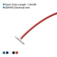 thumbnail image 2 of Cable de conexión de 26 AWG de 1.5m/5ft, cable eléctrico flexible de cobre estañado trenzado de 5 colores, 1.3mm, 2 of 5