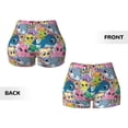 thumbnail image 3 of Sikiie Cartoon Marine Animals Print Workout Shorts Women Scrunch Butt Gym Shorts Seamless High Waist Tummy Control Yoga Biker Athletic Shorts, 3 of 5