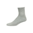 thumbnail image 2 of 12 Pairs Crew Socks Cotton Unisex Athletic Sport Workout Compress Running Comfort Cozy Sweat-absorbing Anti-Slip Comfy Solid Soccer Chicano Value Pack, 2 of 2