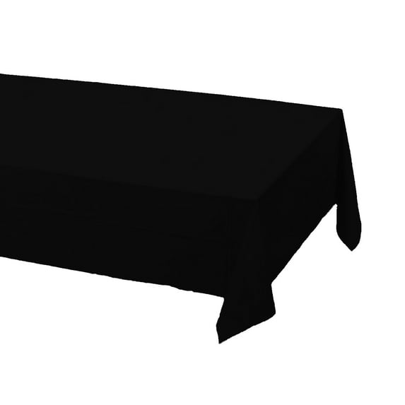 24 pcs (1 case) of Plastic Heavy Duty Premium tablecloths 54" x 108" - Black