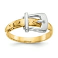 thumbnail image 1 of 14k Two Tone Gold Buckle Ring, 1 of 9