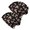 Mushroom and Toadstool Black Pattern-1, variant on Mushroom and Toadstool Beige Pattern 2 Pack Slouchy Beanie Hat, Warm Winter Skull Cap with Stretchy Fabric & Soft Texture, Lightweight Flexible Gifts for Birthday Christmas Thanksgiving