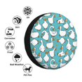 thumbnail image 4 of Goofa Cartoon Funny Goose Pattern Universal Tire Cover for Jeep, SUV, Truck, and Trailer – Waterproof, UV-Resistant,Easy to Install, Fits 14"-17" Tires-16 inch, 4 of 6