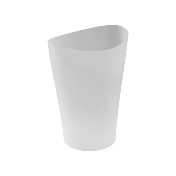 Rubbermaid Bathroom Trash Can, 2.25 Gallon Small Plastic Garbage Bin with No Lid, White