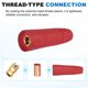thumbnail image 4 of Uxcell 2Pack DKJ 10-25 Conectores de cables de soldadura para cable de 4-6 AWG, conectores rápidos de 200A estilo UE para accesorios de máquinas de soldadura, rojo, 4 of 6