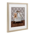 thumbnail image 3 of Stupell Industries Bath Buddies Dog Trio Birch Framed Print Under Glass design by Marcus Prime, 13 x 13, 3 of 10