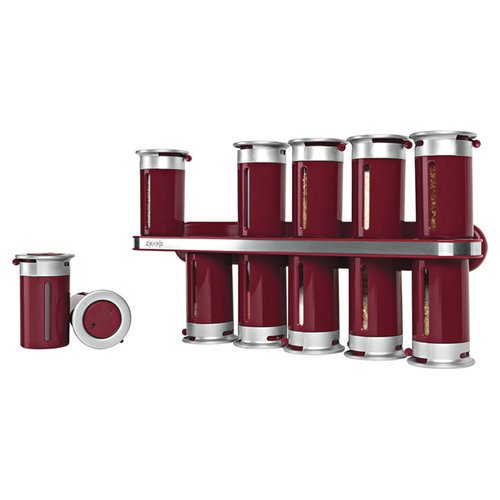 Zevro Zero Gravity 12 Jar Spice Jar & Rack Set