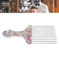 thumbnail image 6 of ESTINK Pick Comb, Hair Pick Comb,Hair Pick Comb Professional Afro Stainless Steel Detangle Hair Pick Comb for Curly Hair Styling, 6 of 9