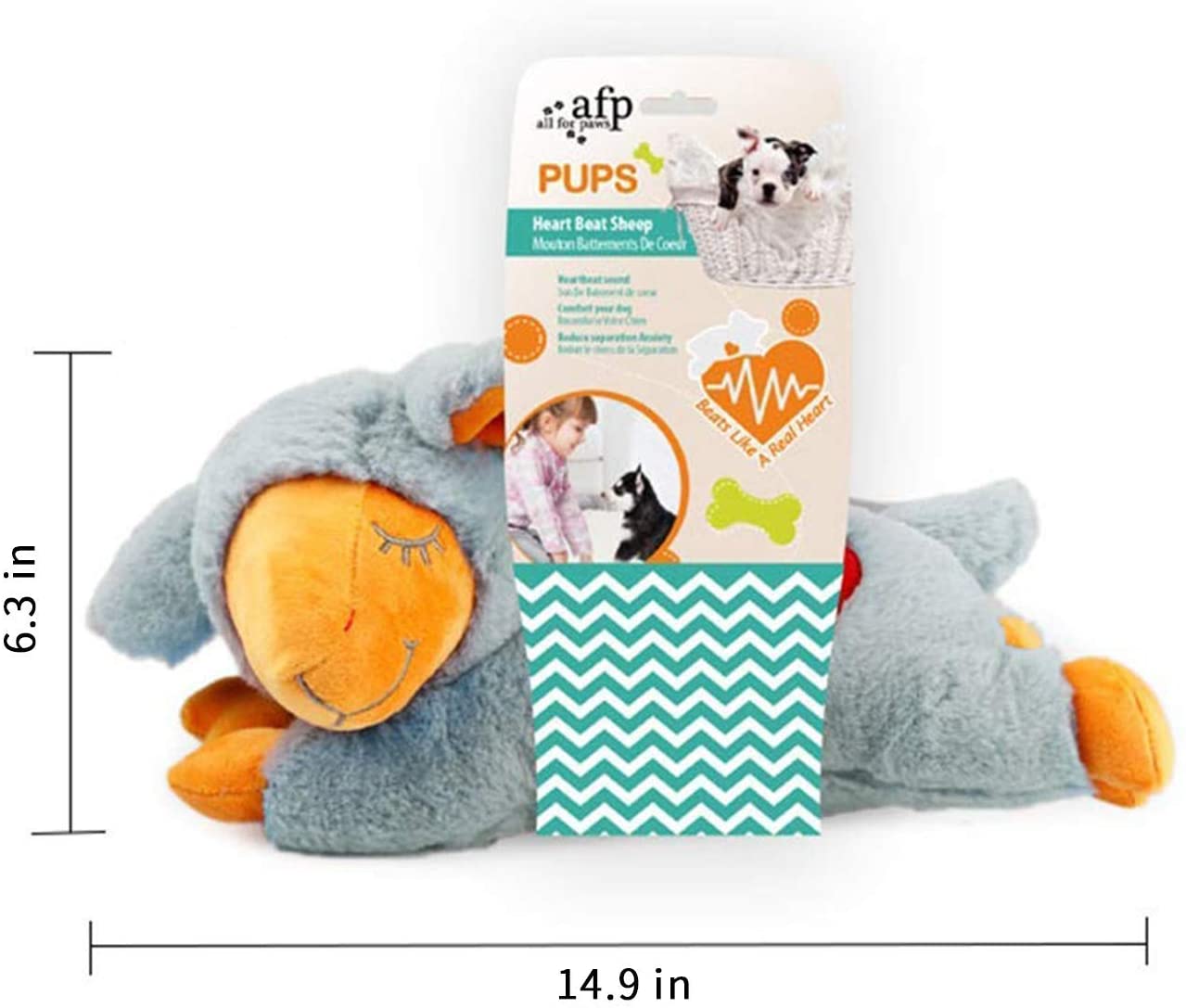 0円 【SALE／94%OFF】 All for Paws Puppy Separation Anxiety Relief Comfort Toy Dog Sleep Aid Plu