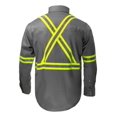 thumbnail image 2 of Flame Resistant High Visibility Hi Vis FR Shirt - 100% C - 7 oz, 2 of 3