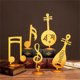 thumbnail image 4 of Música Estatua NightStand Figurine Sculpture Artist Decoration Office Studio Decoración portátil Decoración musical Regalo de cumpleaños Elenxs HA010806-04B, 4 of 7