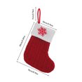 thumbnail image 3 of Christmas Stockings Xmas Fireplace Hanging Stockings Red Knit Stocking with Winter Snowflake Design for Gifts, Gift Holding Bag for Home Christmas Decorations, Holiday Party Supplies, 3 of 9