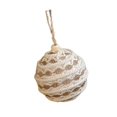 thumbnail image 1 of Christmas Tree Decorations Twine Cord Braided Christmas Sphere Ornament Shatterproof Foam Ball Natural Fiber Woven Orbs Multicolor, 1 of 5