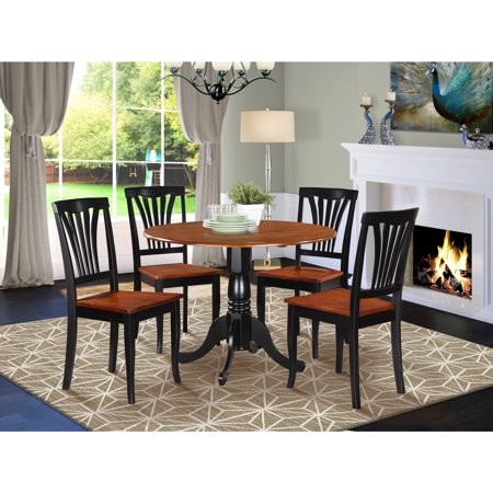 HomeStock Rustic Romance Table Set-Dining Table And 4 HomeStock Chairs