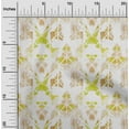 thumbnail image 1 of oneOone Cotton Silk Lime Fabric Geometric & Mandala Watercolor Sewing Material Print Fabric By The Yard 42 Inch Wide, 1 of 4