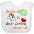 thumbnail image 3 of Inktastic Someone in South Carolina Loves Me Boys or Girls Baby Bib, 3 of 4