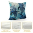 thumbnail image 4 of GOSMITH Dolphins Bed Pillow Covers, Lovely Ocean Dolphin Decorative Throw Pillow Cover Cushion Case for Sofa Bed Living Room Farmhouse Decorations, 4 of 5
