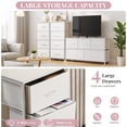 thumbnail image 2 of 10-Drawer Tall Storage Tower, Giant Vertical Organizer for Living Room, Hallway,White, 2 of 6