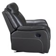thumbnail image 5 of Declan 39 in. Dark Grey Leather Glider Recliner, 5 of 5