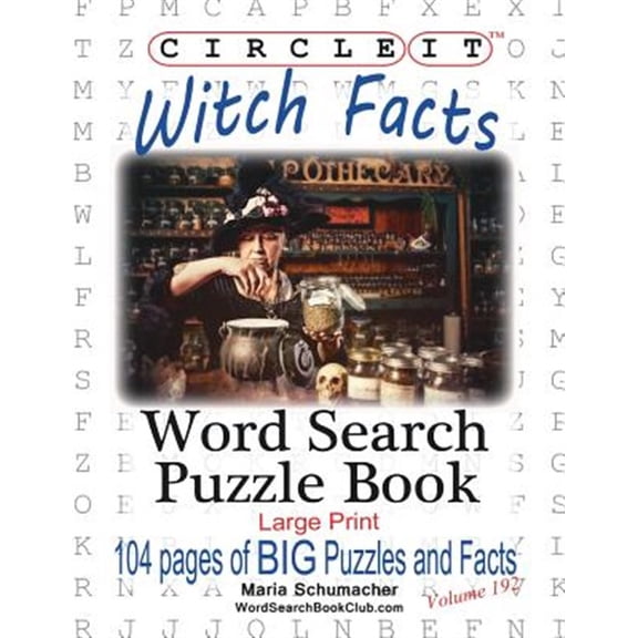 Pre-Owned Circle It, Witch Facts, Word Search, Puzzle Book, (Paperback)