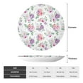 thumbnail image 2 of Zufioo Rose Flower B Print Bone China Decorative Plate, Ceramic Dinner Plate with Stand Ceramic Decoration Homewares-7in, 2 of 6