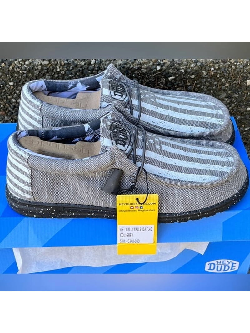 Hey Dude Shoes Wally Walls USA Flag Buckle Exclusive HEYDUDE™ Wally Embossed Flag Shoe - Men main image 3