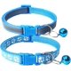 thumbnail image 1 of Collar para gatos con huella y reflectante (paquete de 2) con cascabel, hebilla ajustable de poliéster o cinturón de seguridad., 1 of 3