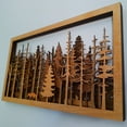 thumbnail image 4 of Art Mural Nature Arbres Nature Sauvage Foyer Multicouche Chalet Extérieur, 4 of 9