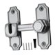 thumbnail image 1 of Cerradura para puerta de granero, pestillo portátil resistente, abatible de 90/ para armarios de jardín, puertas exteriores para mascotas y Plata, 1 of 8