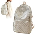 thumbnail image 4 of HJYCHN Bookbag for Girls Dot Print Large Capacity Daypack Back to School Supplies for Kids and Backpack for Boys E, 4 of 5