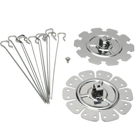 

Silver Kitchen Maker BBQ Roaster Stainless Steel Skewer Kebab Cage Outdoor Tools
