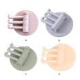thumbnail image 4 of yingyy 1/2/3/5 Seamless Adhesive Hook Strong Bearing Capacity 3in1 Stick Hooks Hanging Rack Wall-Mounted Key Holder Towel Storage Racks Pink 1 Pc, 4 of 6