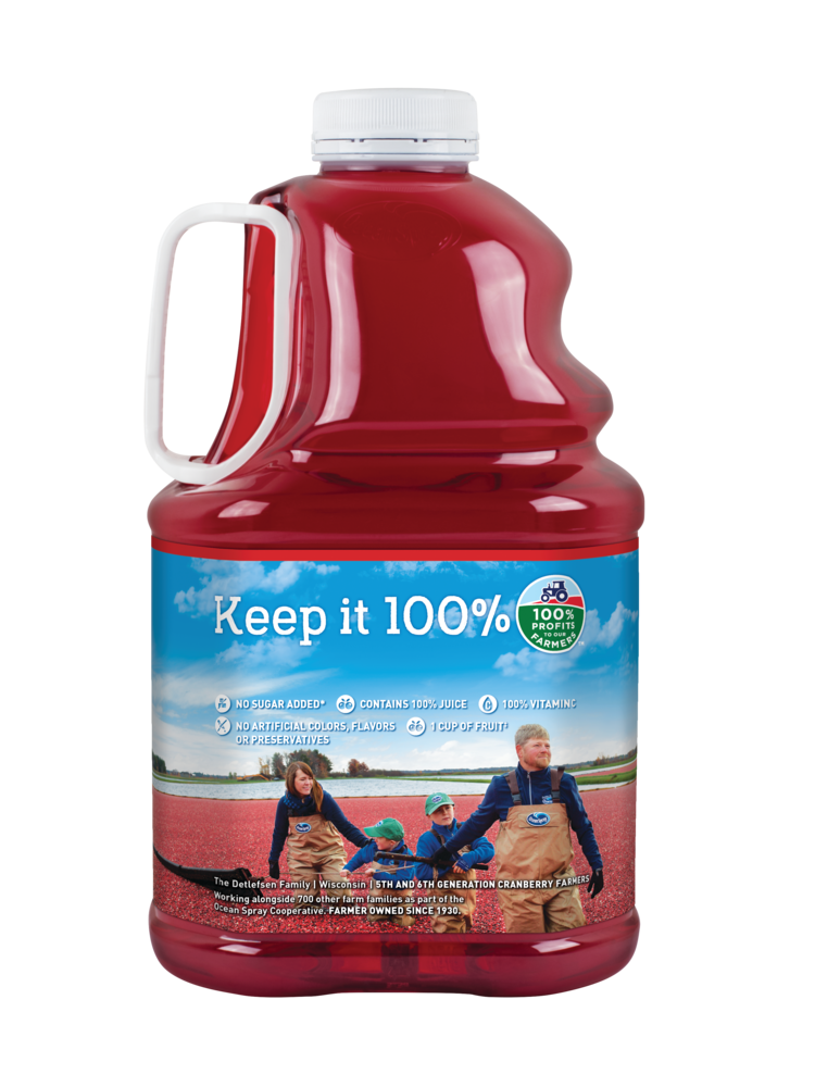 Ocean Spray® 100% Juice Cranberry Juice Blend, 101.4 fl oz Bottle - image 2 of 9