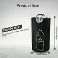 thumbnail image 3 of Extra Large Foldable Recycling Bin – Cylindrical Open-Top Storage Basket for Plastic Bottles, Cans, Space-Saving Home Organizer, 3 of 8