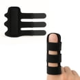 thumbnail image 1 of Férula para Dedo con Soporte de Aluminio con 3 Correas de Ajuste (Talla Única) | Transpirable y Suave | Protege Dedos Torcidos, Lesionados o Fracturados | Color Negro, 1 of 10