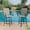 Brown - Padded, variant on BouPower 2 Piece Outdoor Swivel Bar Stools Set, 27.5 Inch Bar Height Patio Chairs with 360° Rotation, High Back, Armrests and Textilene Seat for Deck, Porch, Poolside, Backyard