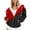 Red, variant on Fall Outfits for Women 2025 Fall Outfits for Women 2025 Casual Printed Zippered Long Sleeved Hooded Sweater Jacket Top